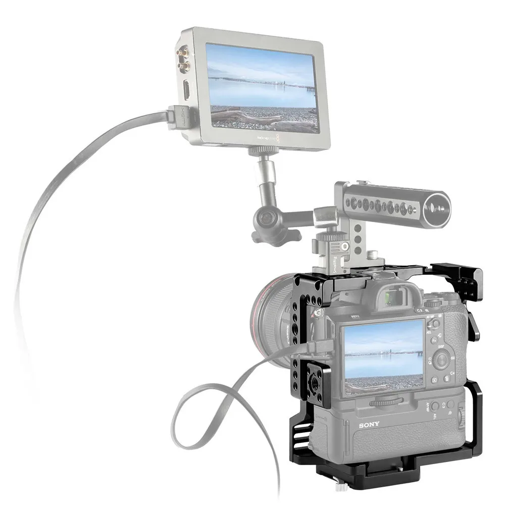 Клетка для камеры SmallRig с аккумулятором Sony A7II/ A7SII/A7RII клетка Arri Rosette NATO Rail Arca