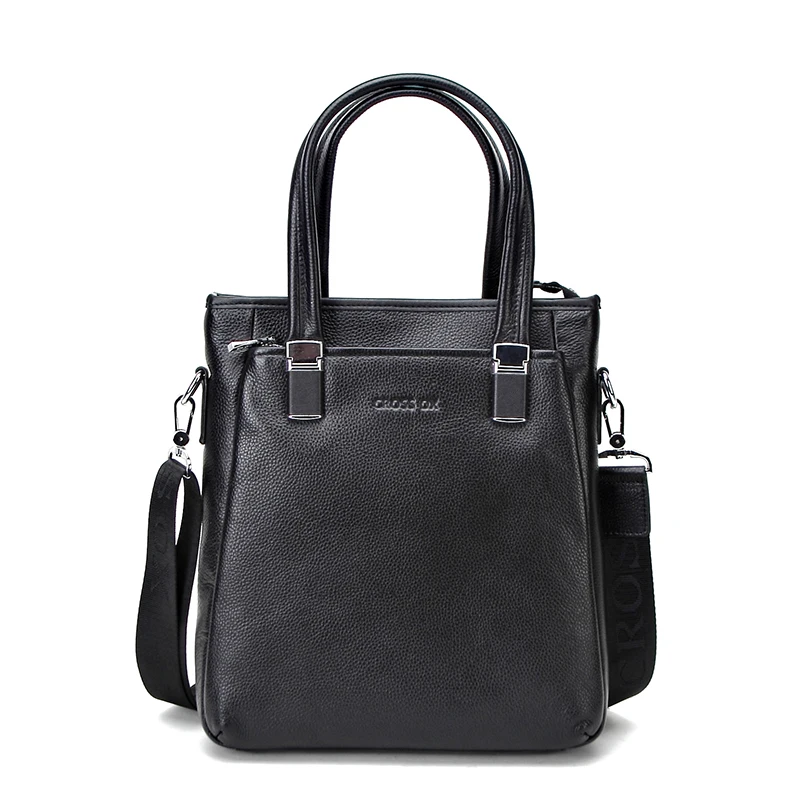 CROSS OX Genuine Leather Men's Handbag Shoulder Bags For Men Vertical Style Messenger Bag Business Casual Portfolio HB557M |
