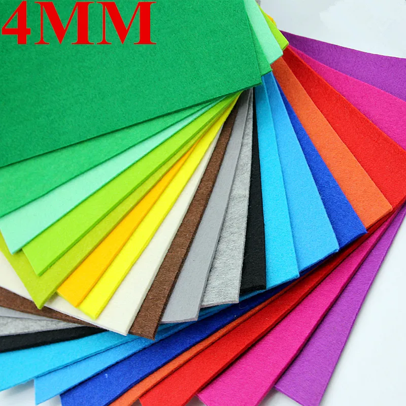 1 шт. 4 мм нетканый материал из полиэстера войлочная ткань для рукоделия шитье