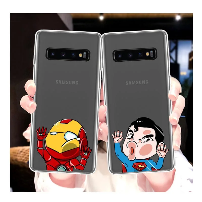 Силиконовый чехол для телефона Samsung Galaxy S10 S9 S8 S7 S6 Plus Lite edge мягкий задней панели с