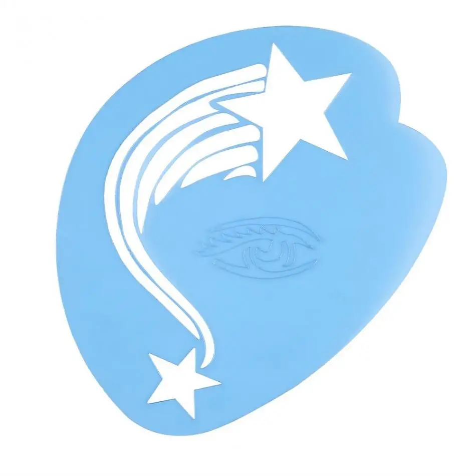 7 стилей/набор многоразовый трафарет под краску для лица шаблон для нанесения краски на тело цветочный узор Бабочка DIY дизайн для лица вечерние инструменты для макияжа