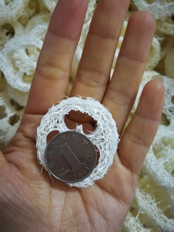 Малый диаметр 10 шт/Лот натуральный сухой луфа ломтики, ручной работы DIY Настроить мыло-мочалка инструменты, чистящее средство, губка скруббер