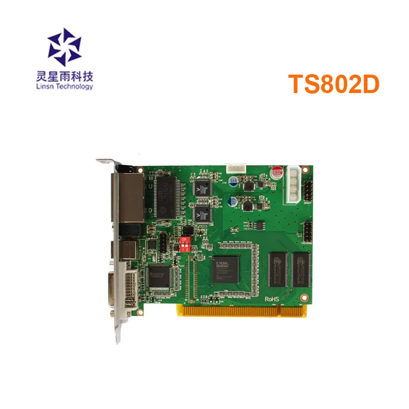 Linsn TS802D система управления Отправка карты для большой полноцветный светодиодный