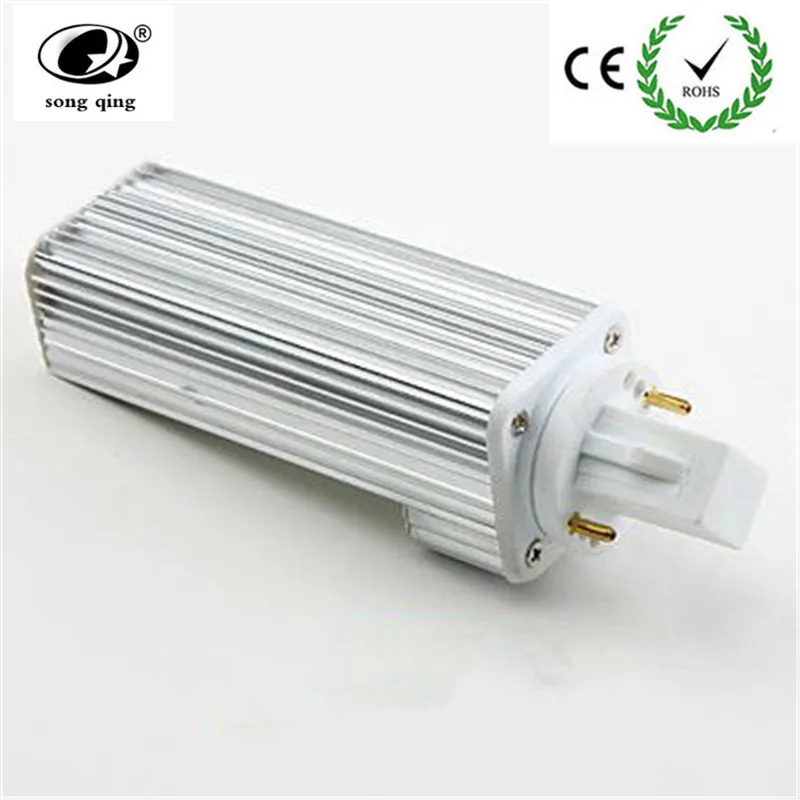 Светодиодная лампа 10 шт./лот E27 G24 G23 PL 12 Вт SMD5050 60 светодиодов светильник с чипами