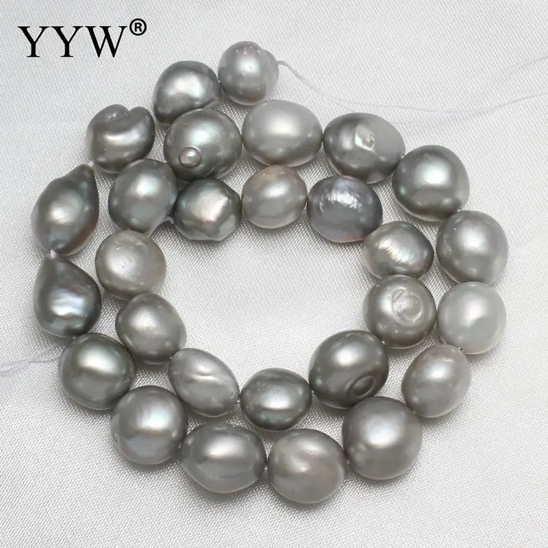 

11-12mm Freshwater Pearl Beads DIY Loose Baroque Beads For Bracelet Necklace Jewelry Making Beads Strand 15.5" Hole 0.8mm