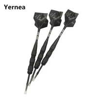 yernea 3pcs professional steel tip darts 22g nickel plated iron steel pointed darts throw game aluminum shafts dart flight