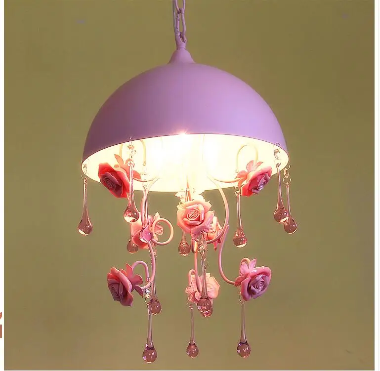 Детское освещение розовый/синий кулон d300мм Decora подвесной светильник для ресторанов, спальни 1Л белое детское освещение для девочек