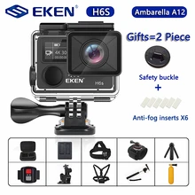 Оригинальная Экшн-камера eken H6S Ultra HD с чипом Ambarella A12 4 k/30fps 1080 p/60fps EIS 30M Водонепроницаемая Спортивная камера