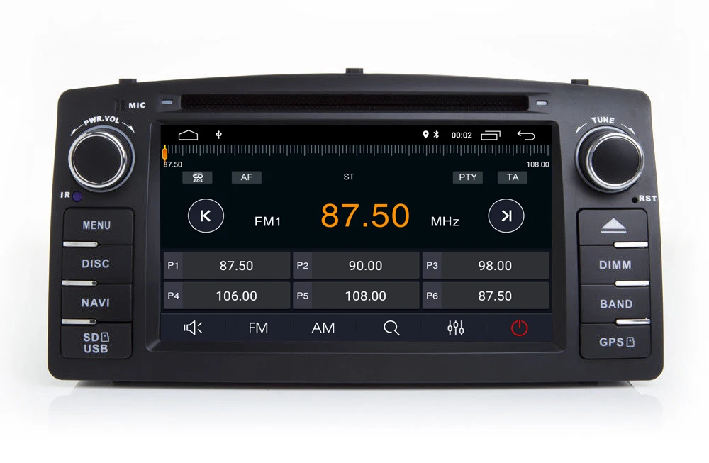 Android 9 0 четырехъядерный автомобильный DVD GPS плеер для TOYOTA COROLLA E120 BYD F3 Радио стерео