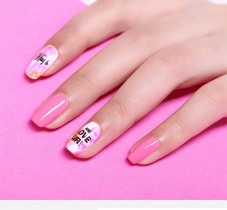 BORN PRETTY 6ml Blossom Nail Polish Magic Blooming Effect Whiter Purple Flower Nail Art Varnish Manicure DIY Design