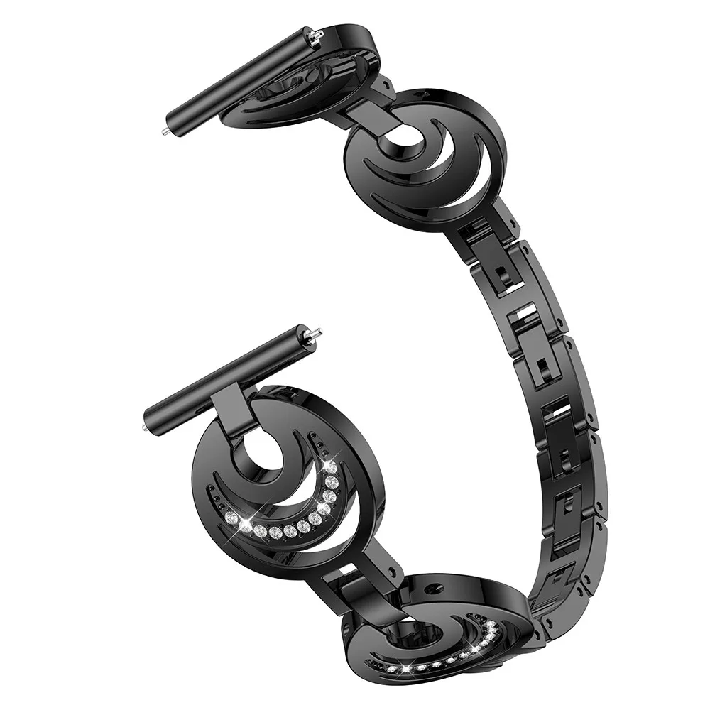 

New high quality watchband Fashion Crescent Type Crystal Metal Watch Band Wrist Strap bracelet For Fitbit Blaze With Rhinestone