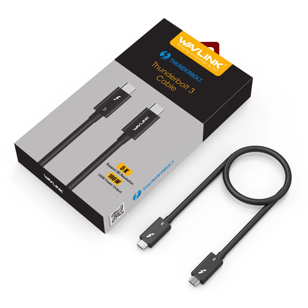 Кабель USB Type C Thunderbolt 3 100 Вт 5K двойной 4K 60 Гц|Компьютерные кабели и разъемы| |