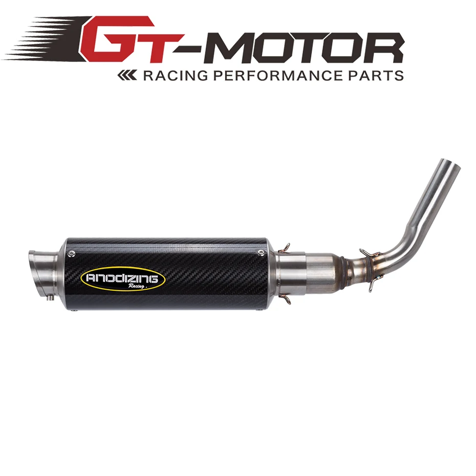 GT Motor для HONDA GROM MSX125 2013 2015 углеродное волокно глушитель трубы соединение средняя