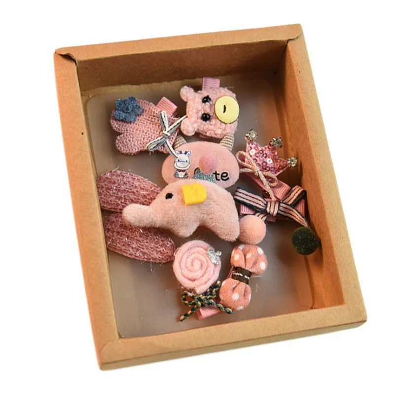 10 шт. детские заколки для волос комплекты девочек прекрасные головные уборы