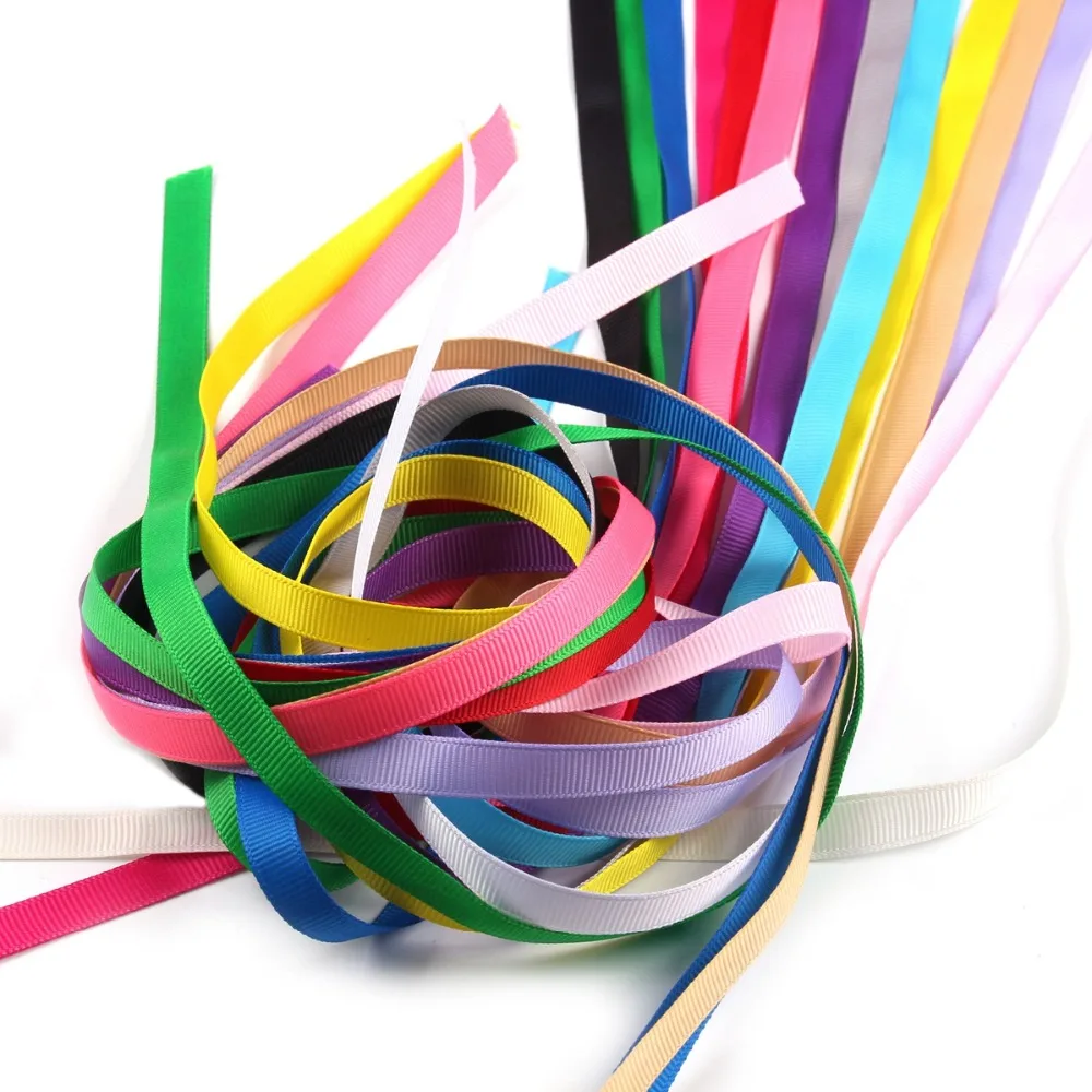 Лента Корсажная однотонная декоративная 10 мм 25 ярдов|25 yard|grosgrain ribbon rollribbon roll |