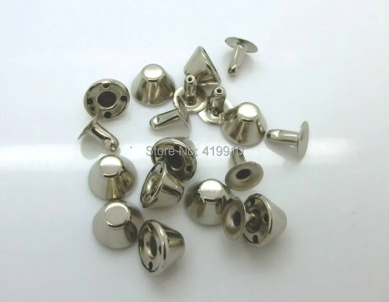 Бесплатная доставка-100 комплектов серебристого цвета с шипами и заклепками 10 мм