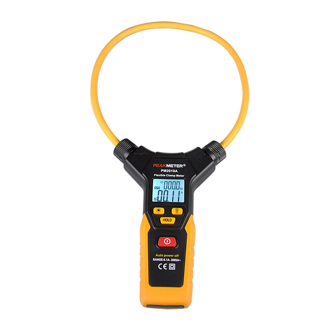 Новый стиль PEAKMETER PM2019A AC цифровой гибкие клещи оранжевый с больших Размеры |