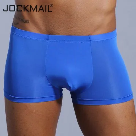Трусы боксеры JOCKMAIL мужские прозрачные пикантное нижнее белье плавки из вискозы