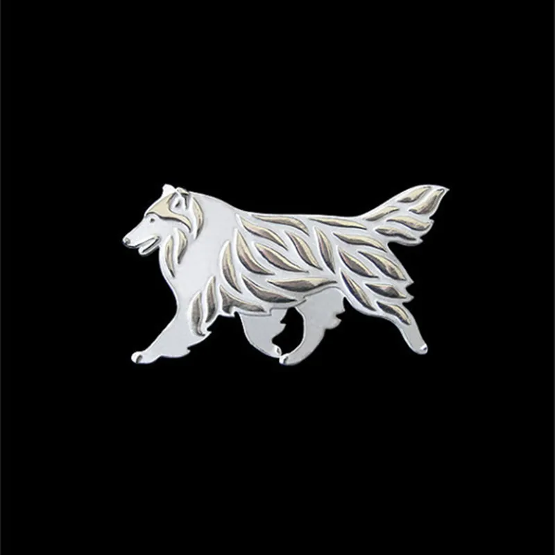 Грубая брошка с изображением животных покрытая серебром мужские броши модные