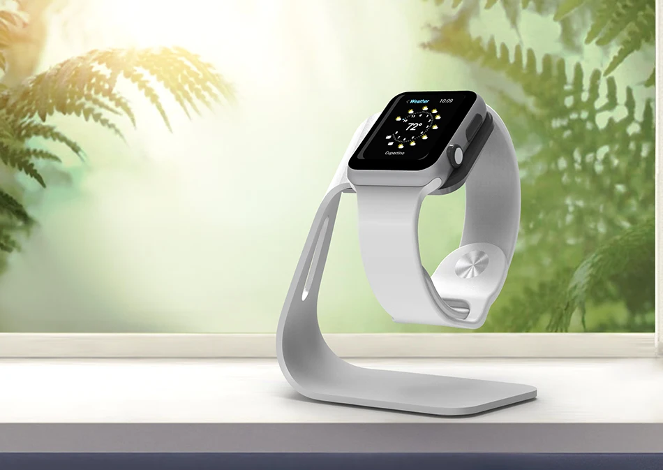 FLOVEME металлический алюминиевый держатель для зарядного устройства для Apple Watch кронштейн Подставка для зарядки для Apple i Watch зарядная док-станция
