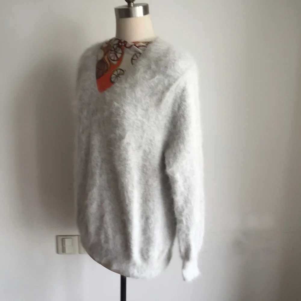 2019 New Arrival Top Quality Genuine Real Mink Cashmere Sweater Women Natural Pullovers for girls wsr340 | Женская одежда