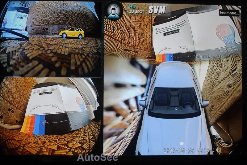 Автомобильная HD 3D панорамная камера с углом обзора 360 градусов, камера заднего вида 1080 P, парковочная камера заднего вида, динамическая направляющая, опционально