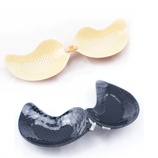 Женский дышащий самоклеящийся бюстгальтер с эффектом пуш ап силиконовый