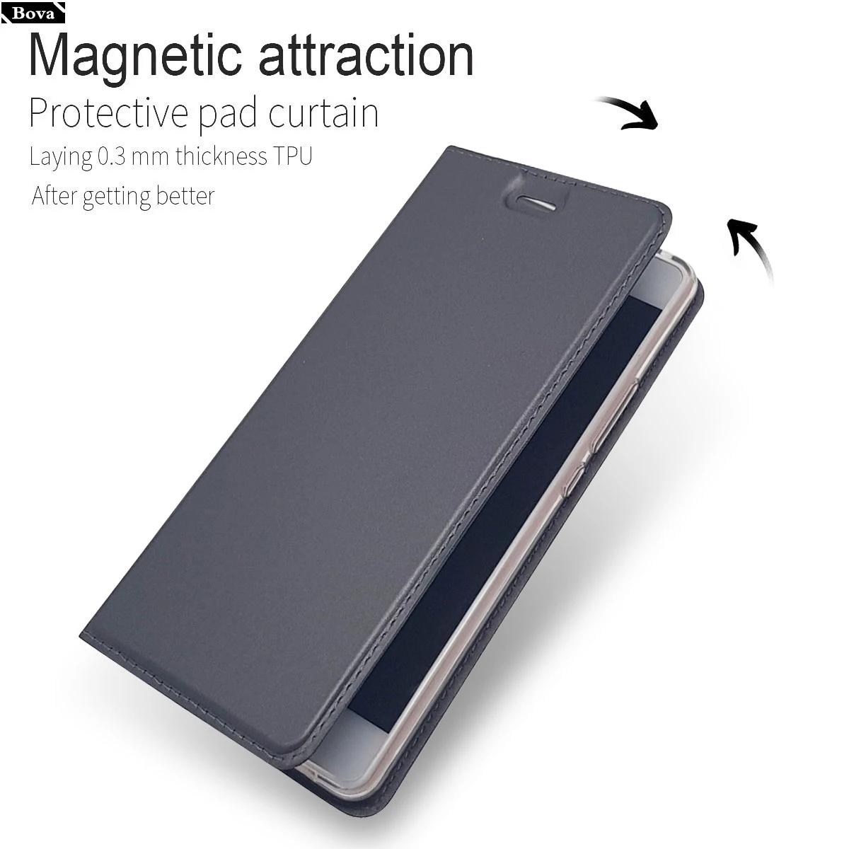 Ультратонкий защитный чехол для телефона Huawei P9/ P9 Lite магнитный адсорбционный 2017
