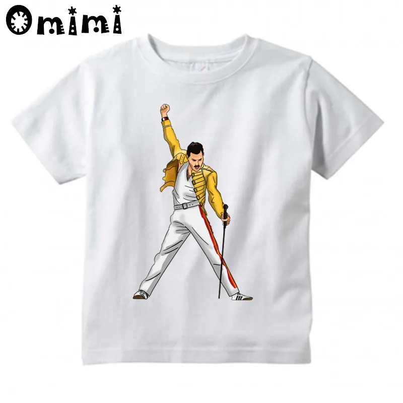 Детская футболка с надписью he Queen Band FREDDIE MERCURY отличные повседневные топы
