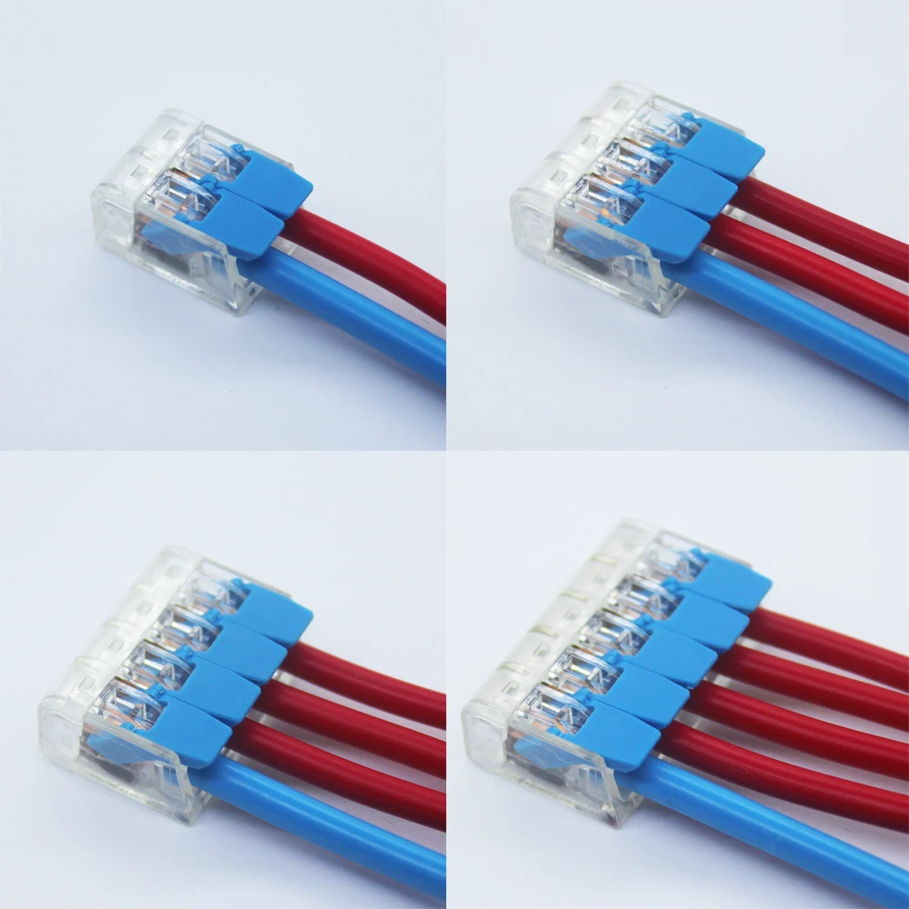 Wire Connector 50 / 100PCS Orange Mini Quick Connector Universal Compact Wire Connector Plug-in Wire Terminal Home Connector