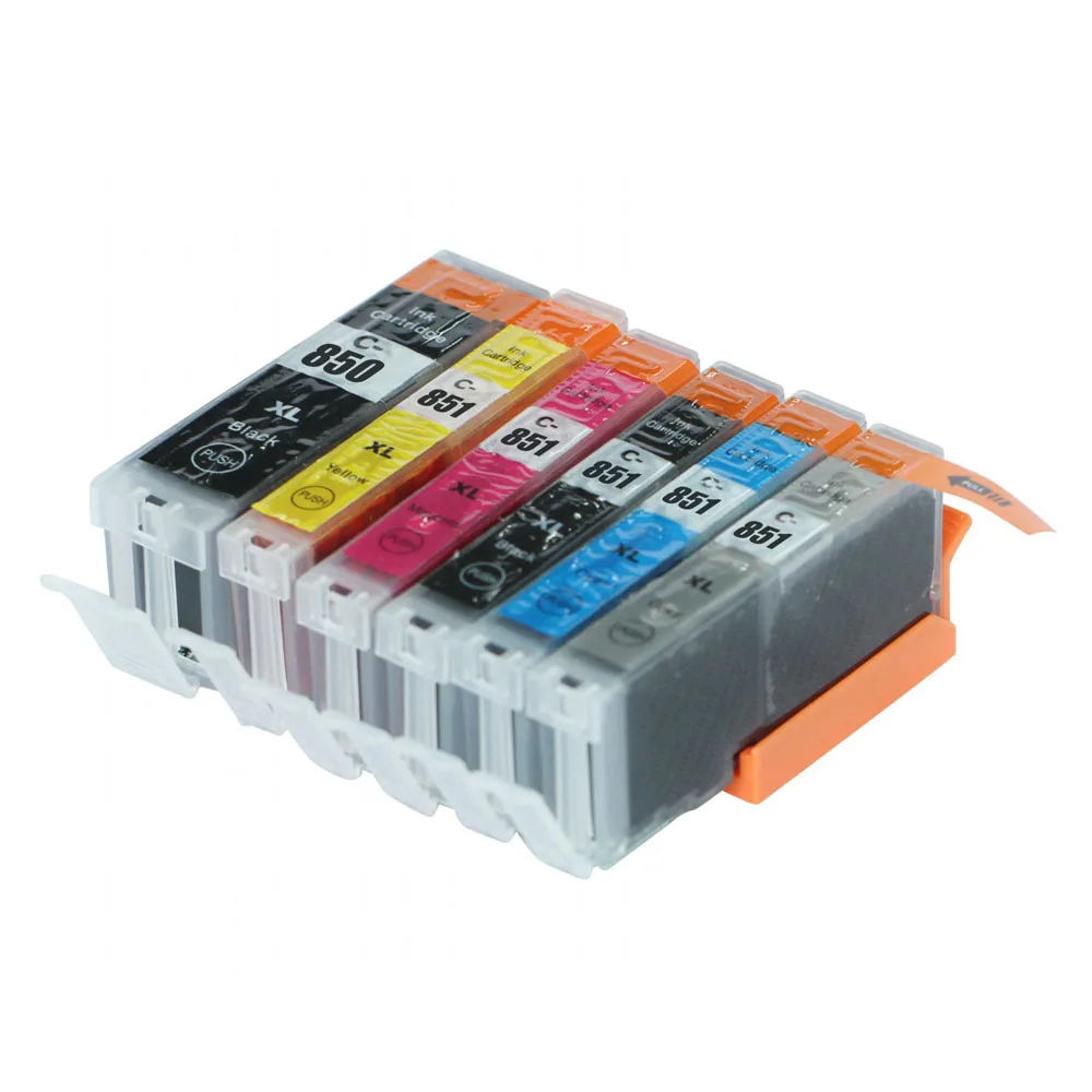 Чернильный картридж с полными чернилами 6 шт. для Canon Pixma IP7280 MG5480 MG6380 MX928 MX728 MG7180 MG6400