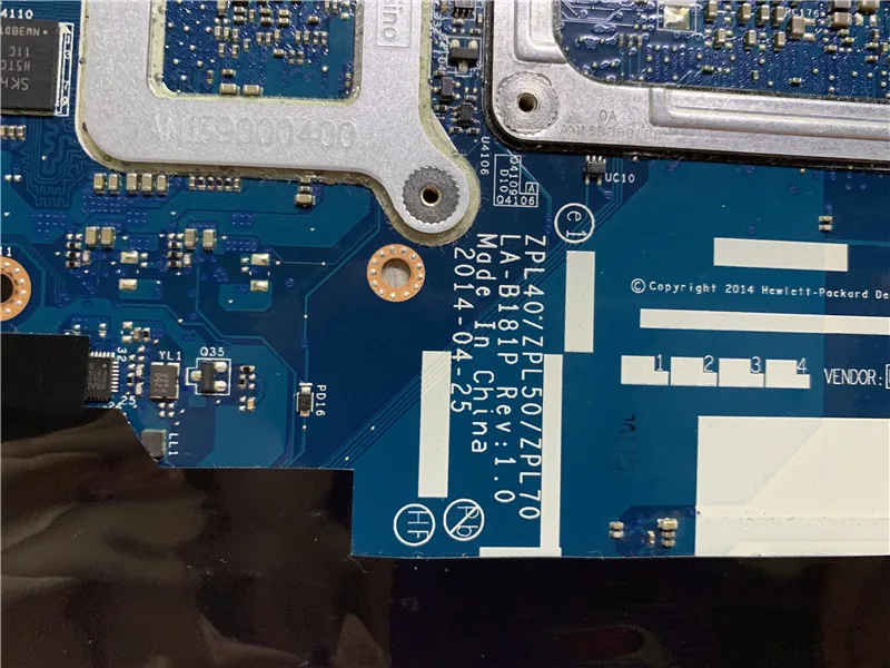 Материнская плата для ноутбука HP Probook 450 G2 Series 799562 001 501 601 ZPL40/ZPL50/ZPL70 LA B181P i7 5500U 2