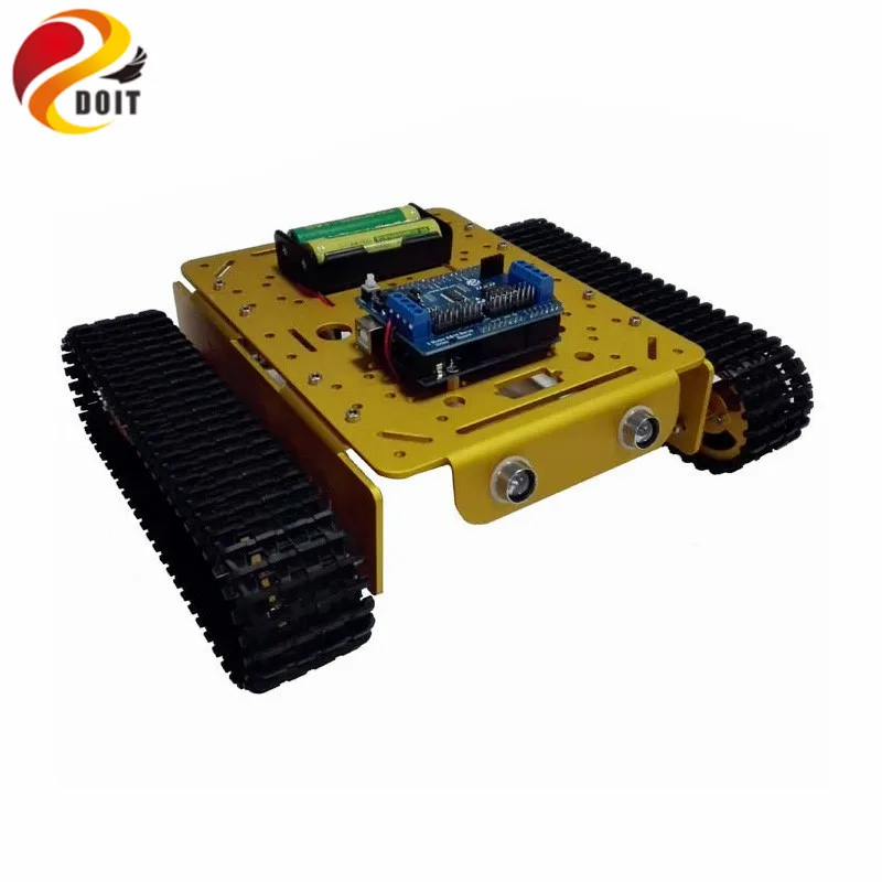 DOIT WiFi металлический бак T200 на Android/ios телефон от ESPDUINO Development Kit с 2 ходовым