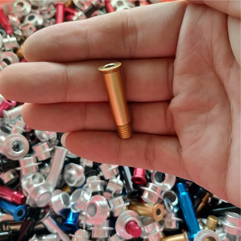 100 шт./лот 100% оригинальные части РАШИ для роликовых коньков алюминиевая ось и