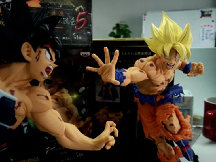 25 см Banpresto скульптуры Большой Жемчуг дракона Z воскресение F Dragon Ball Z Супер Saiyan Сон Гоку Bardock рисунок