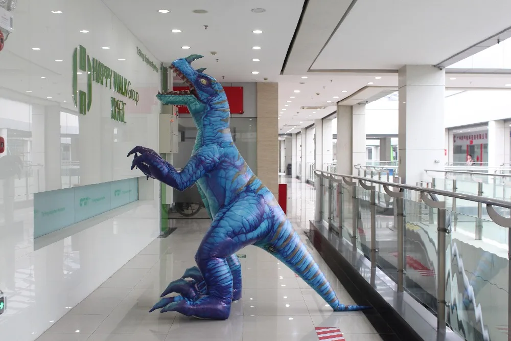 T-REX Костюм надувной динозавр костюм для Хэллоуина мультфильм косплей карнавальные рождественские костюмы для взрослых 2 метра