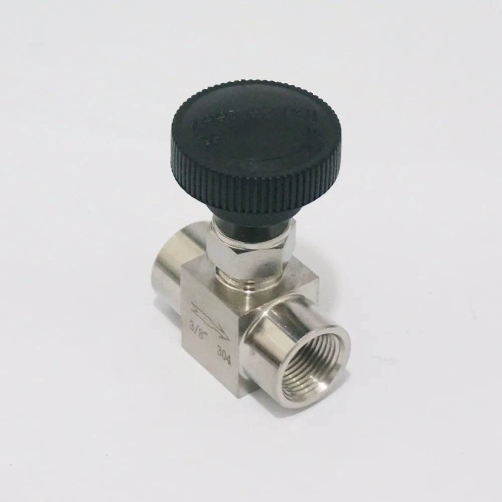 Запорный клапан с внутренней резьбой 3/8 дюйма BSP нержавеющая сталь 304 Регулировка
