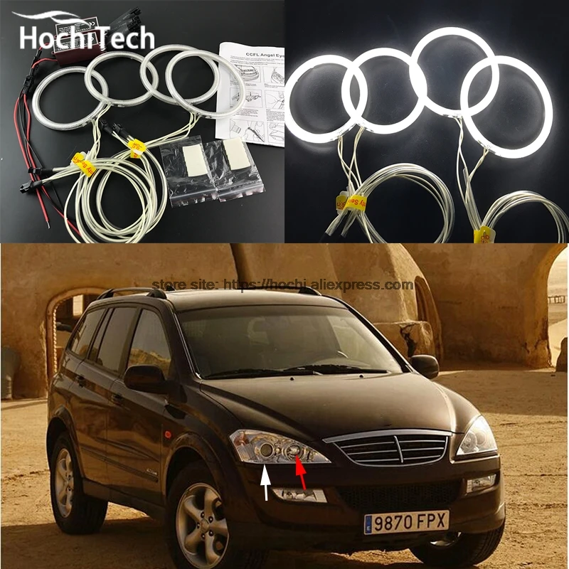 HochiTech белый 6000 К CCFL головной светильник Halo ангел демон глаза комплект ангела для