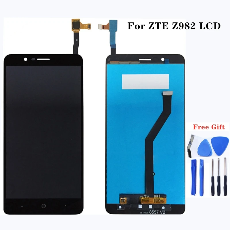 Запасной ЖК дисплей для ZTE Blade Z Max Z982 детали телефона Z982|Экраны мобильных