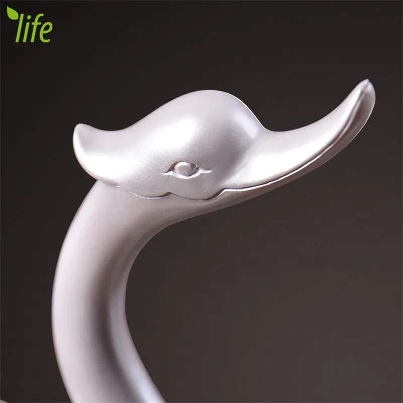 

Wedding Decoration Luxury Love Swan Figurines Ornament Creative Hom Decor Birthday Gift 2 Pcs/set Free Shipping