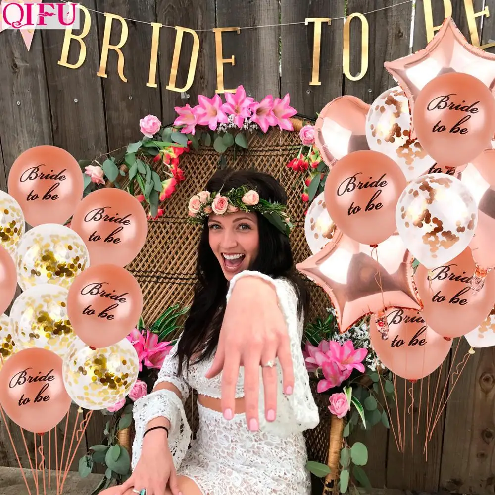 QIFU Team Bride To Be Hen Party Свадебное Украшение свадебное украшение для вечеринки