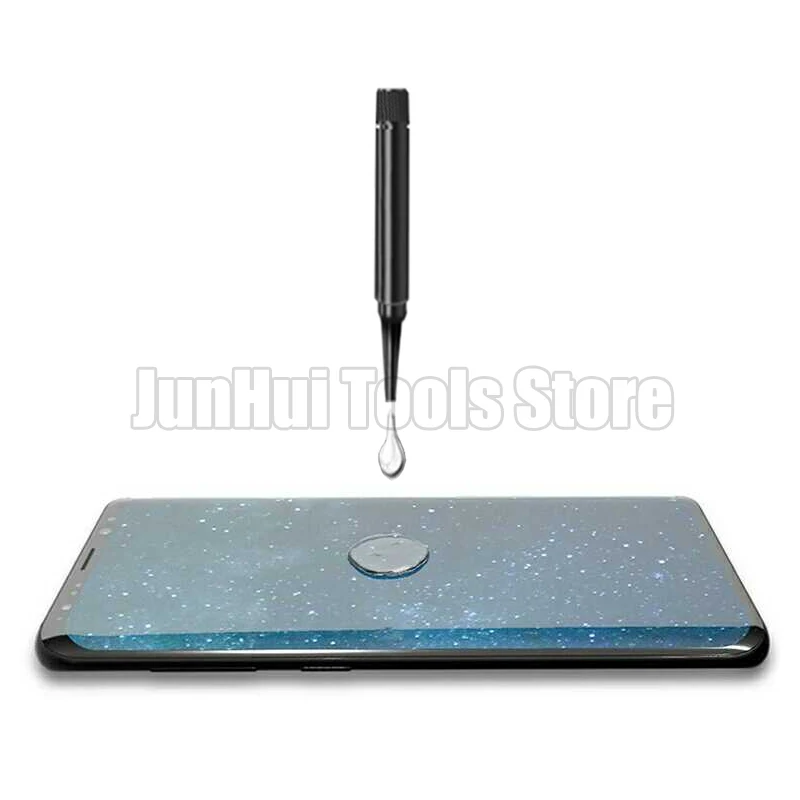 Оптовая продажа УФ клей из закаленного стекла для Samsung Galaxy Note 9 8 S8 S9 Plus S7 Edge полное
