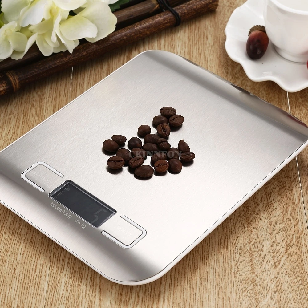 

DHL 100 шт. 5000 г/1g ЖК-дисплей Подсветка цифровой Кухня весы ЖК-дисплей электронный безмен весы Еда весы измерительная Вес