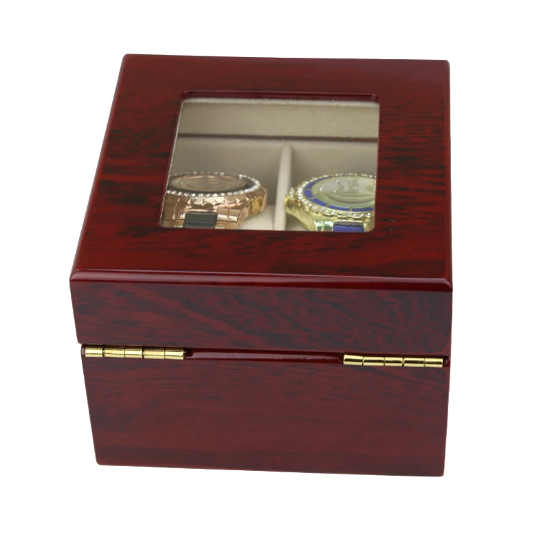 2019 Luxury 2 Grids Handmade Wood Watch Box Clock Case Time for Holding | Наручные часы