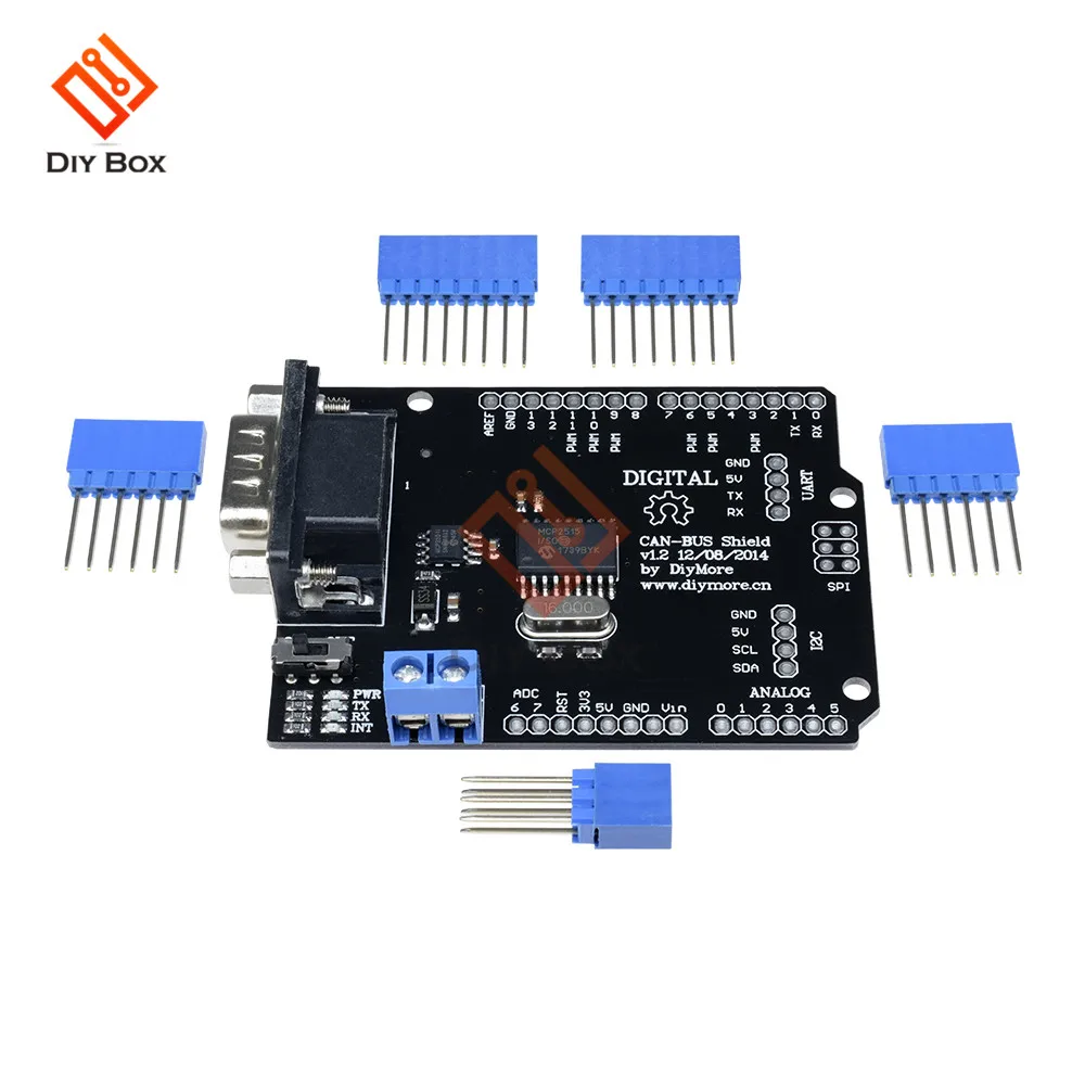 SPI MCP2515 EF02037 CAN шина контроллер Щит 9 контактов Стандартный Sub D Модуль платы