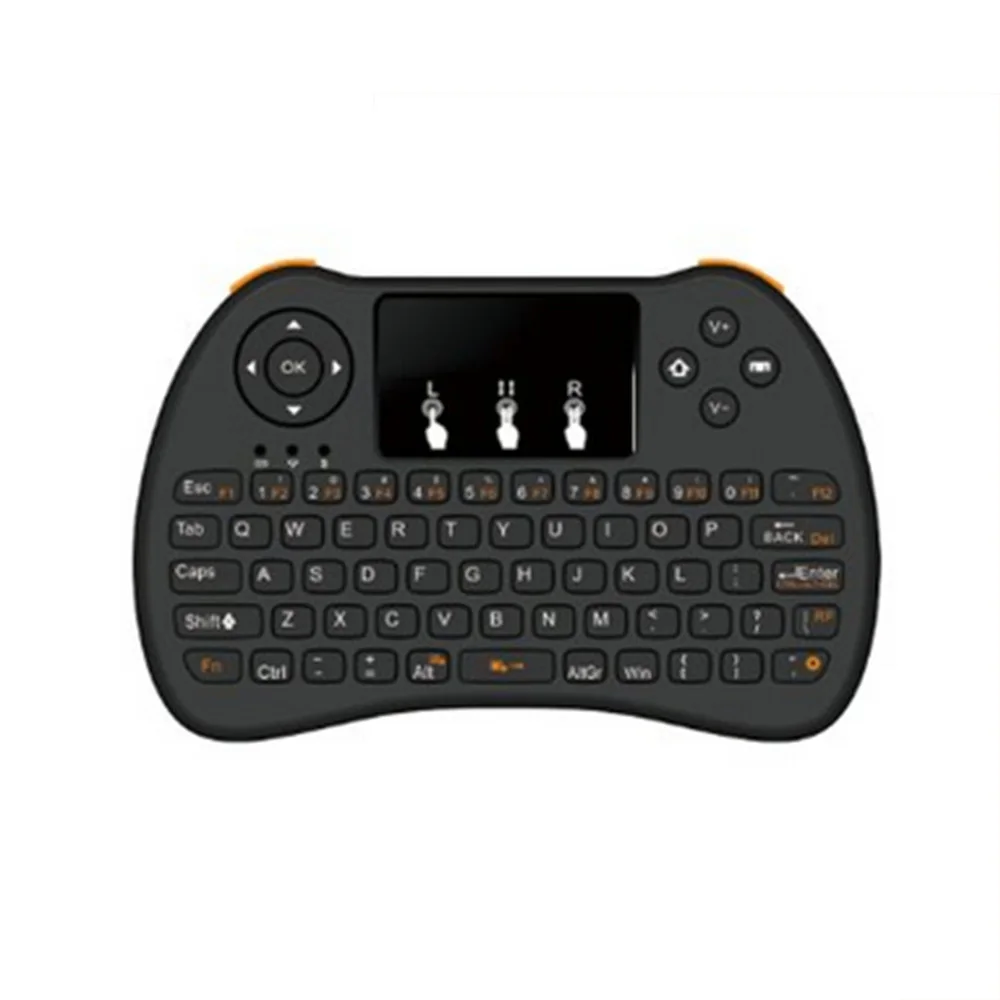 Клавиатура с подсветкой H9 2 4 ГГц Беспроводная Qwerty английская клавиатура тачпадом
