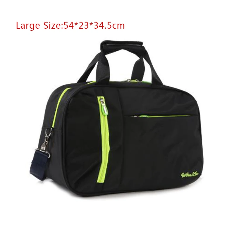Large Black Wobag новая нейлоновая Повседневная одноцветная Сумка-тоут для багажа, водонепроницаемые женские дорожные сумки, мужские портативные дорожные сумки - Цвет: Large Black