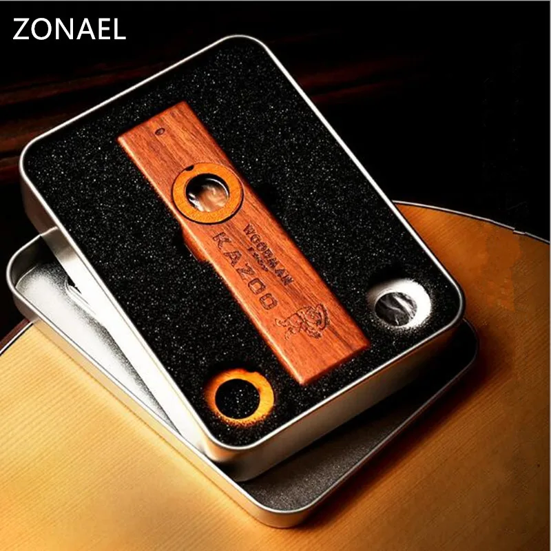 ZONAEL простой дизайн легкий kazoo Алюминий для гитара музыкальный инструмент для любителей музыки 98*26 мм K001