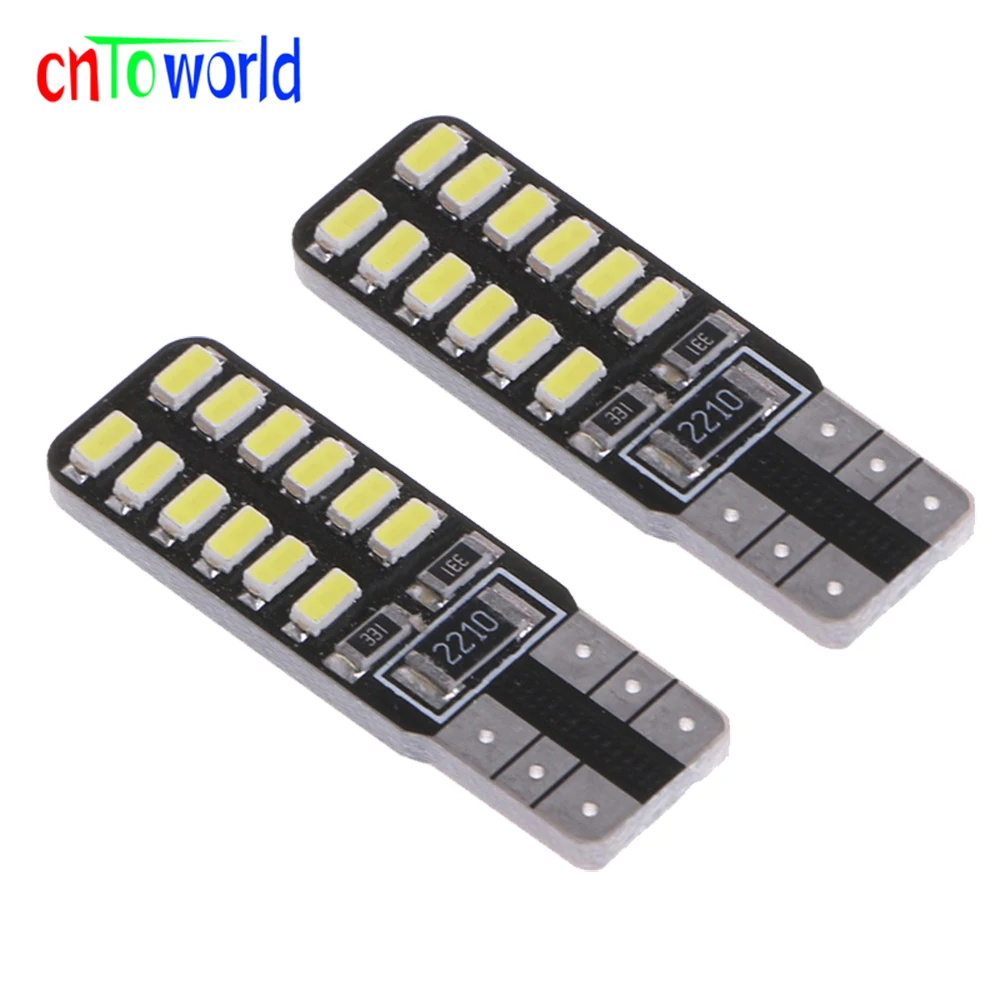 100 шт. светодиодсветильник лампы Canbus T10 3014 W5W 194 24 SMD|Сигнальная лампа| |