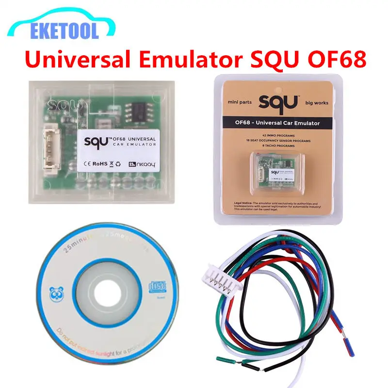 

SQU OF68 OF80 Universal Car Emulator Multi-Cars MINI Parts Big Works 42 IMMO Programs 18 Seat OCCUPANCY SENSOR 8 TACHO PROGRAMS